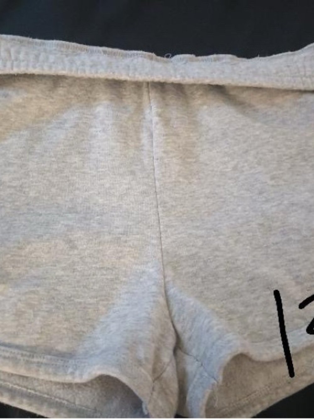 Gray Cotton Lounge Shorts